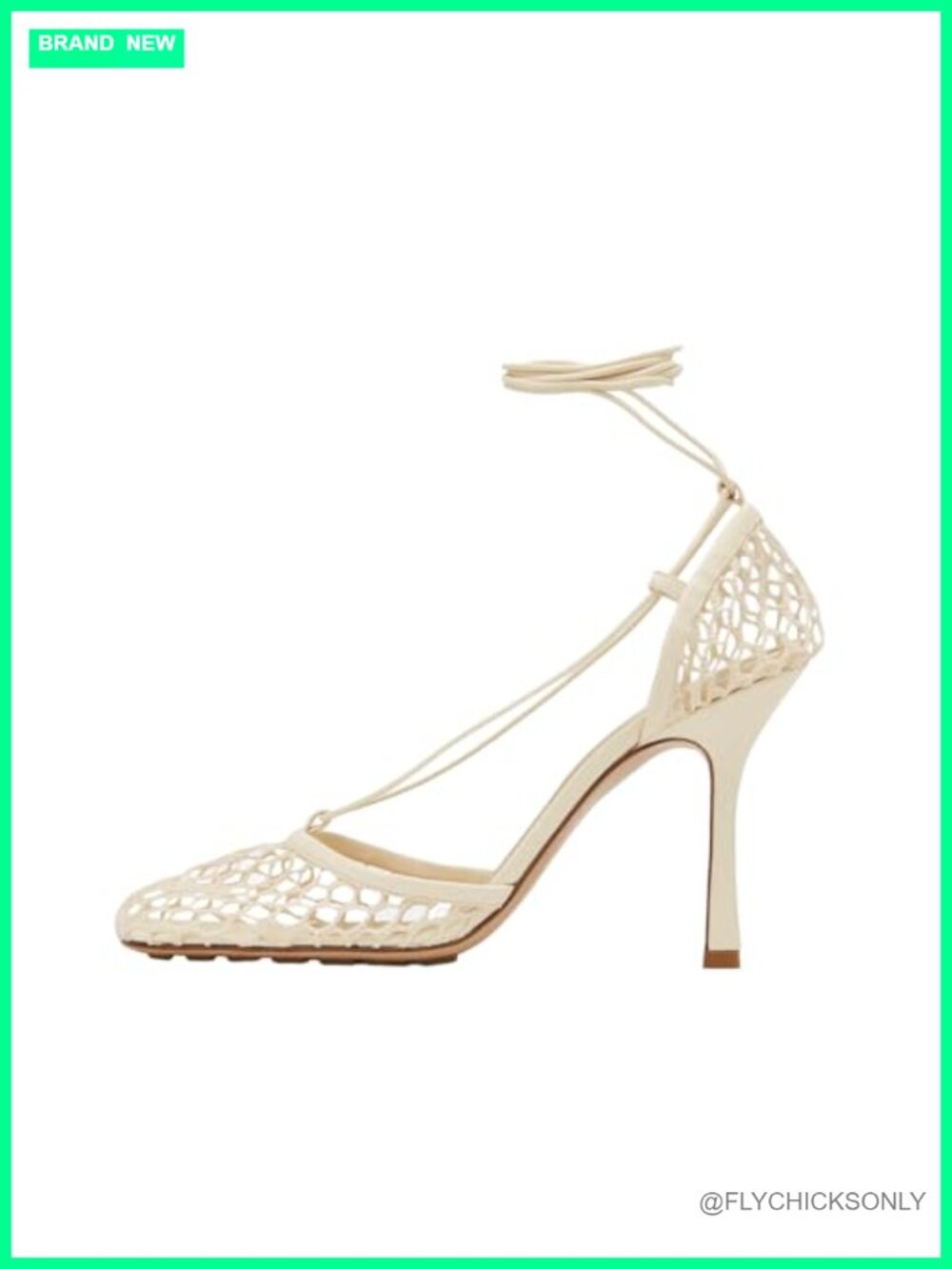 Olomisa Mesh Wrap-Up Heels Square Toe Strappy Stiletto Sandals